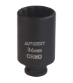 DOUILLE A CHOC CRMO 12PANS CARRE 1/2, 36MM