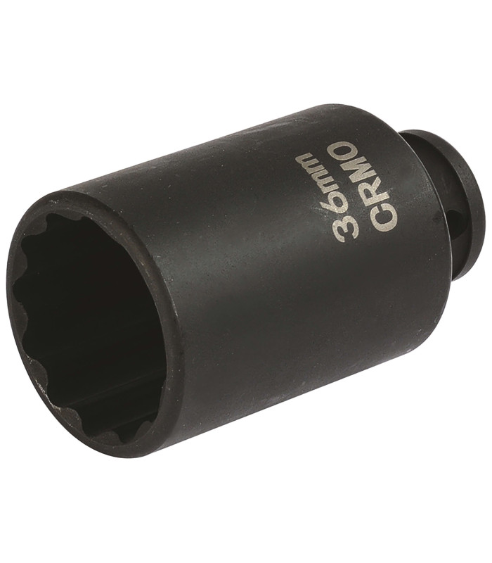 DOUILLE A CHOC CRMO 12PANS CARRE 1/2, 36MM