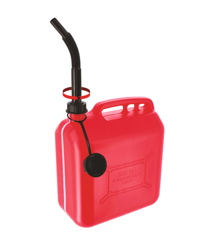 JERRICAN PLASTIQUE 20L, AVEC BEC VERSEUR
