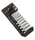 JEU DE 9 DOUILLES LONGUES  6 PANS, CARRE 1/4