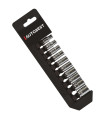JEU DE 10 DOUILLES US, INCH, CARRE 1/4
