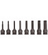 COFFRET 8 DOUILLES A CHOC TORX MALE CARRE 1/2