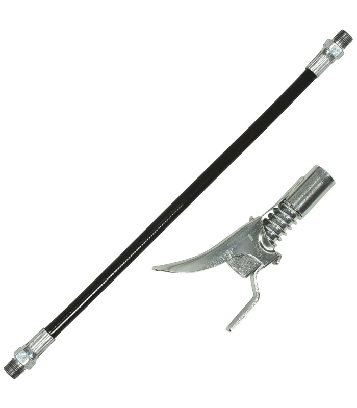 FLEXIBLE POUR POMPE À GRAISSE + EMBOUT QUICK LOCK