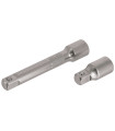 JEU DE 2 RALLONGES CARRE 1/2 - LG 50MM - 125MM