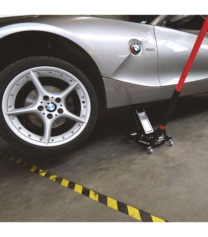 CRIC ROULANT PLAT ACIER  ALUMINIUM 1.5T 90 355 MM