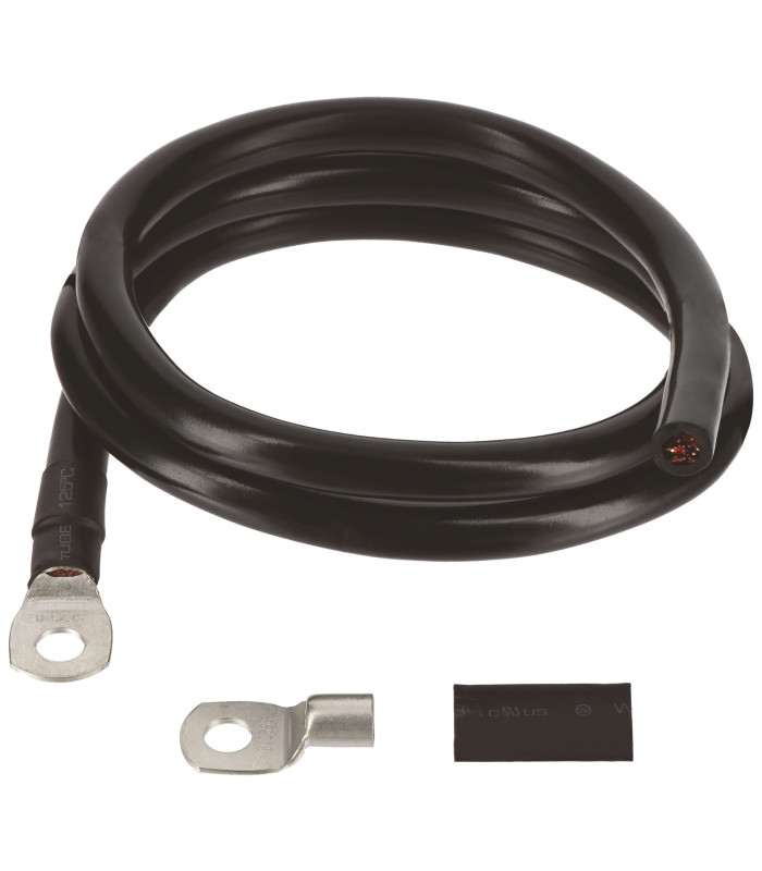CABLE DE MASSE 1M X 25MM² + 2 COSSES 8MM
