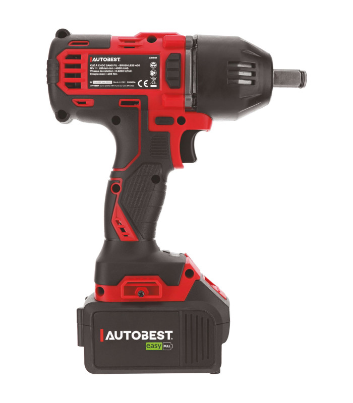 CLE A CHOC SANS FIL BRUSHLESS 18V 4AH 400NM