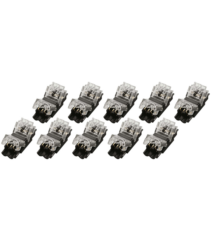 LOT DE 10 CONNECTEURS DOUBLES  DROITS