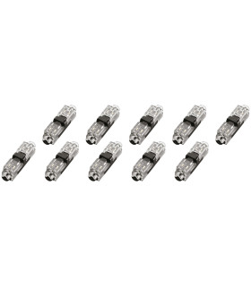 LOT DE 10 CONNECTEURS SIMPLES DROITS